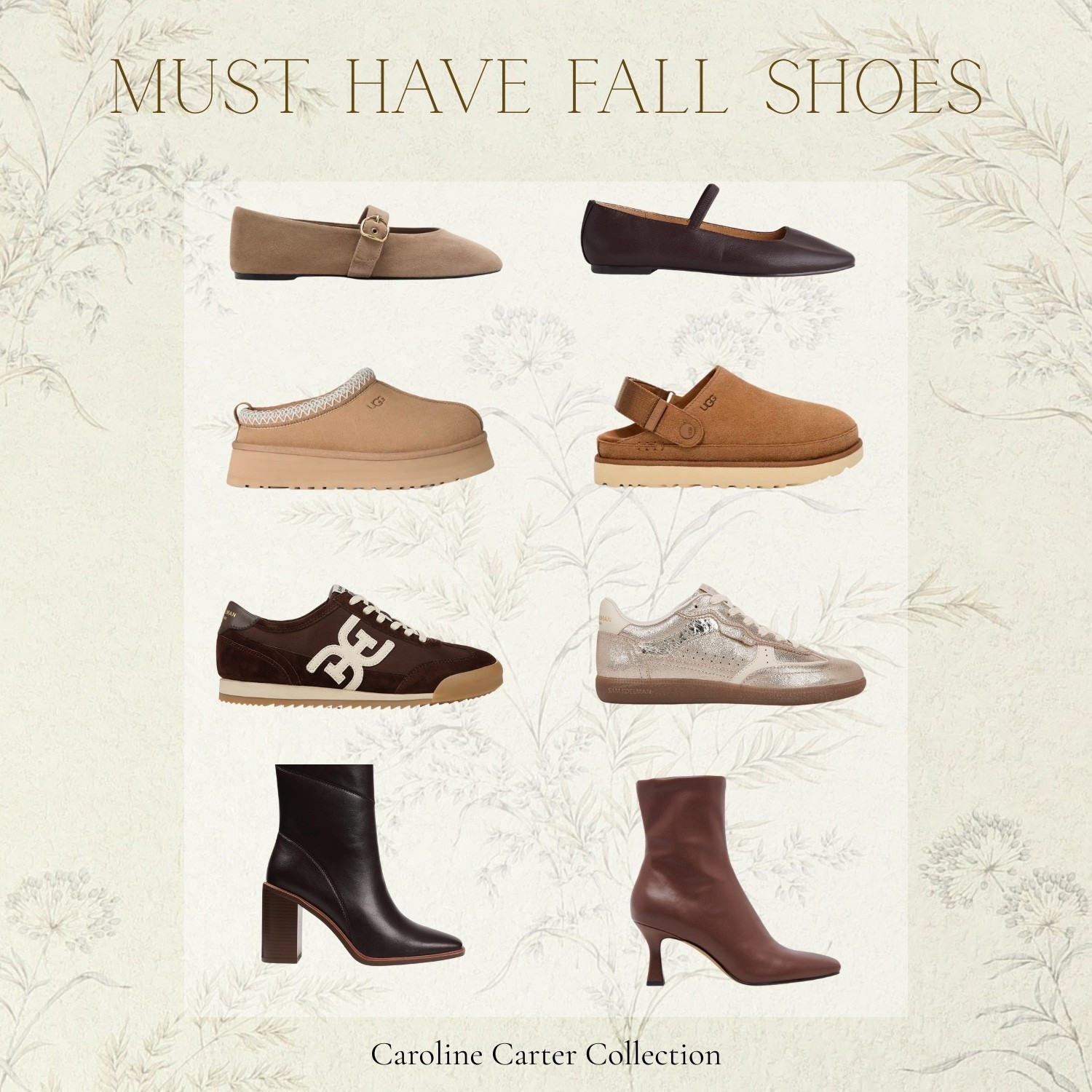 Must-have shoes for every fall outfit 🍂 From cozy UGGs to chic boots — timeless staples you’ll wear all season.

fall shoes, fall fashion, UGGs, fall boots, loafers, sneakers, ankle boots, fall style, Caroline Carter Collection, cozy chic, classic style, capsule wardrobe, must have fall shoes, LTK fall edit, fall outfit ideas

#LTKSeasonal #LTKShoeCrush #LTKStyleTip