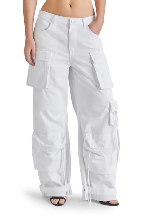 Steve Madden Duo Cargo Jeans in White at Nordstrom, Size Xx-Large | Nordstrom