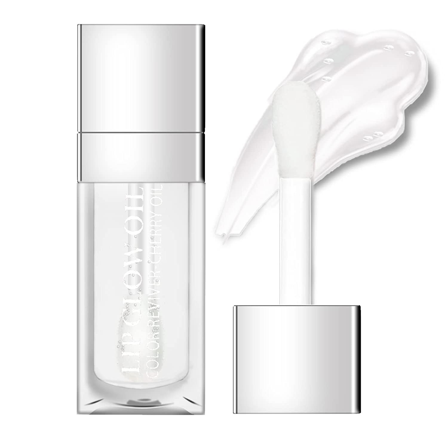 Plumping Lip Oil Hydrating Lip Gloss Tinted Lip Balm Transparent Toot Lip Oil Lip Care, Big Brush... | Amazon (US)