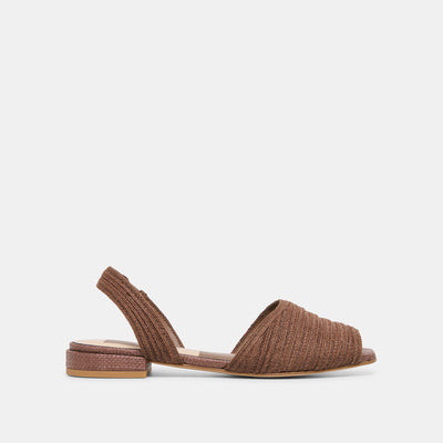 Marzy Sandals in Cocoa Raffia Size 5 By Dolce Vita | DolceVita.com