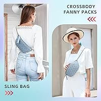 Keyli Fanny Pack Crossbody Bags for Women, Fashion Striped Belt Bag Waist Pack Christmas Gifts fo... | Amazon (US)