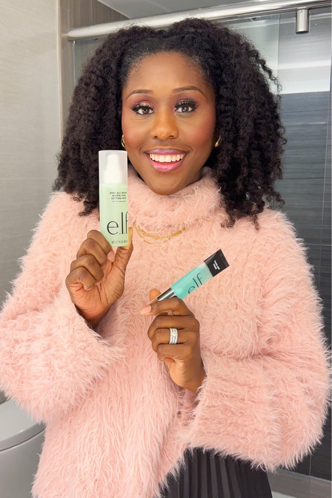 With just one trip to @walmart, I found the secret to a flawless make up application with Elf Power Grip Primer, keeping my make up in place all day and enhanced its longevity with Elf Stay All Night Micro-Fine Setting Mist.

This @elfcosmetics primer and setting mist is a complete game changer and should be a staple in your makeup kit! 

Have you tried these products?

#reelsinstagram #reels #fashion #ootd #grwm #springfashion #springfashiontrends #fallfashion #elfcosmetics #makeup #dallasblackbloggers #dfwinfluencer #dfwinfluencers #clothinghaul #styleinspo #fashionseries #tryonhaul #lookbook #makeuptutorial #fashionstyle #fashionblogger #blackfashionista #dallascontentcreator #ugc #ugccreator #ugccommunity #ugcexample