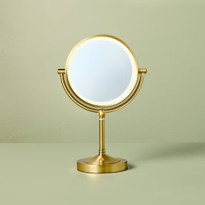 LED Vanity Mirror Brass - Hearth & Hand™ with Magnolia | Target
