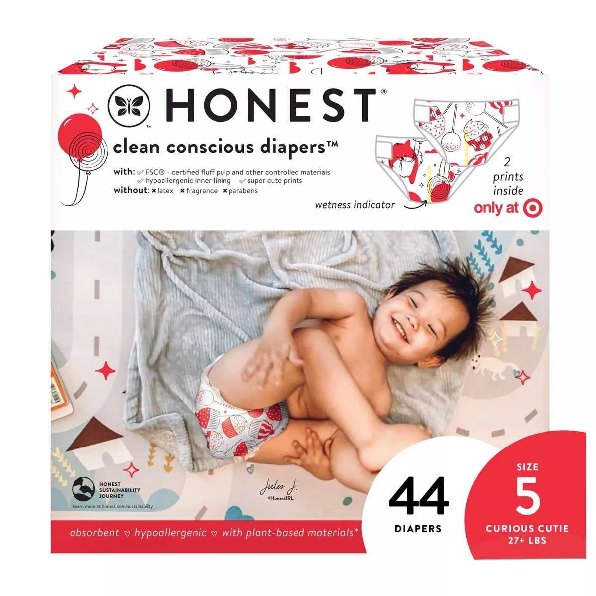 The Honest Company Clean Conscious Disposable Diapers In-RED-Ibly Delicious & So Fetch | Target