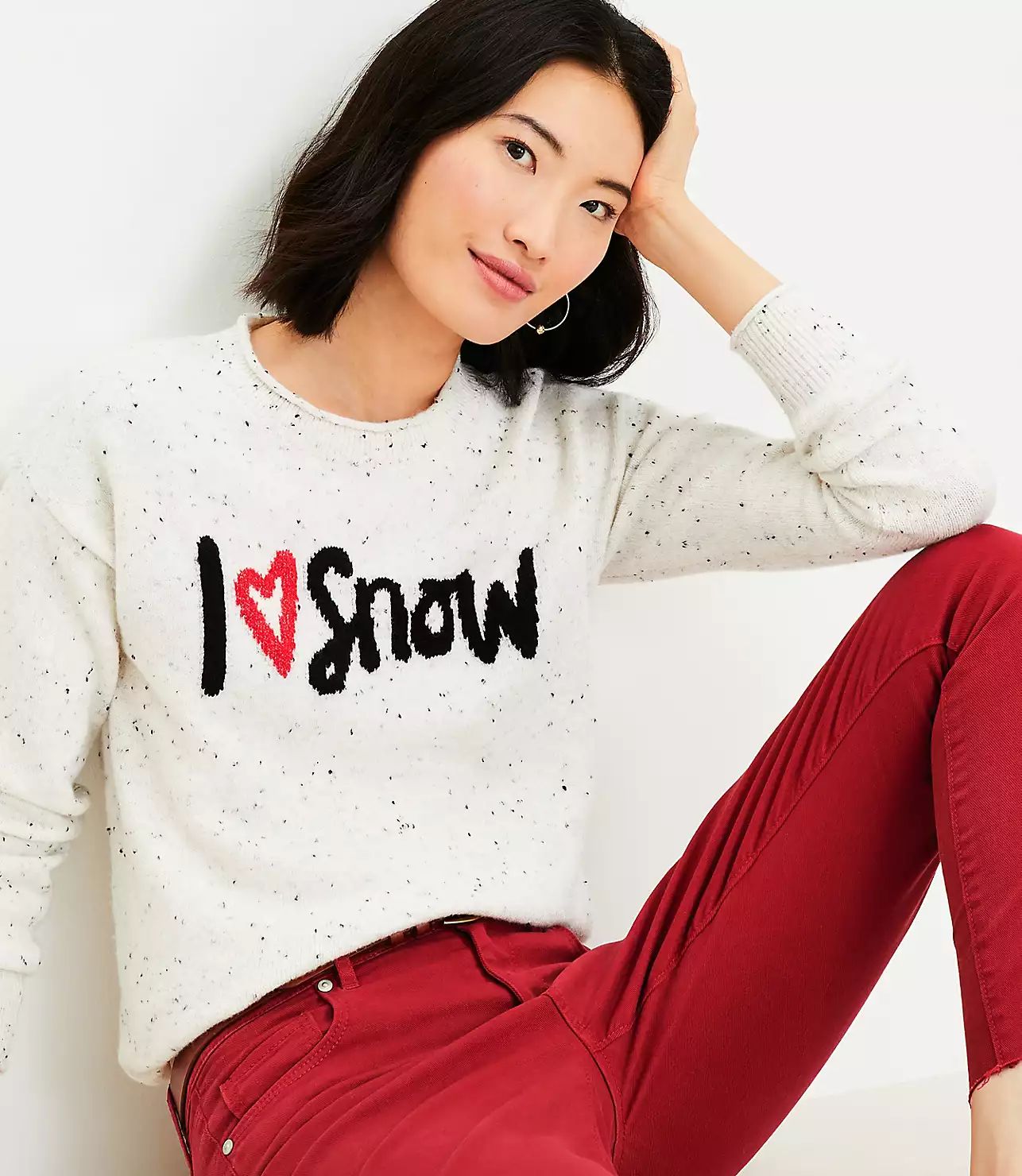 I Love Snow Sweater | LOFT