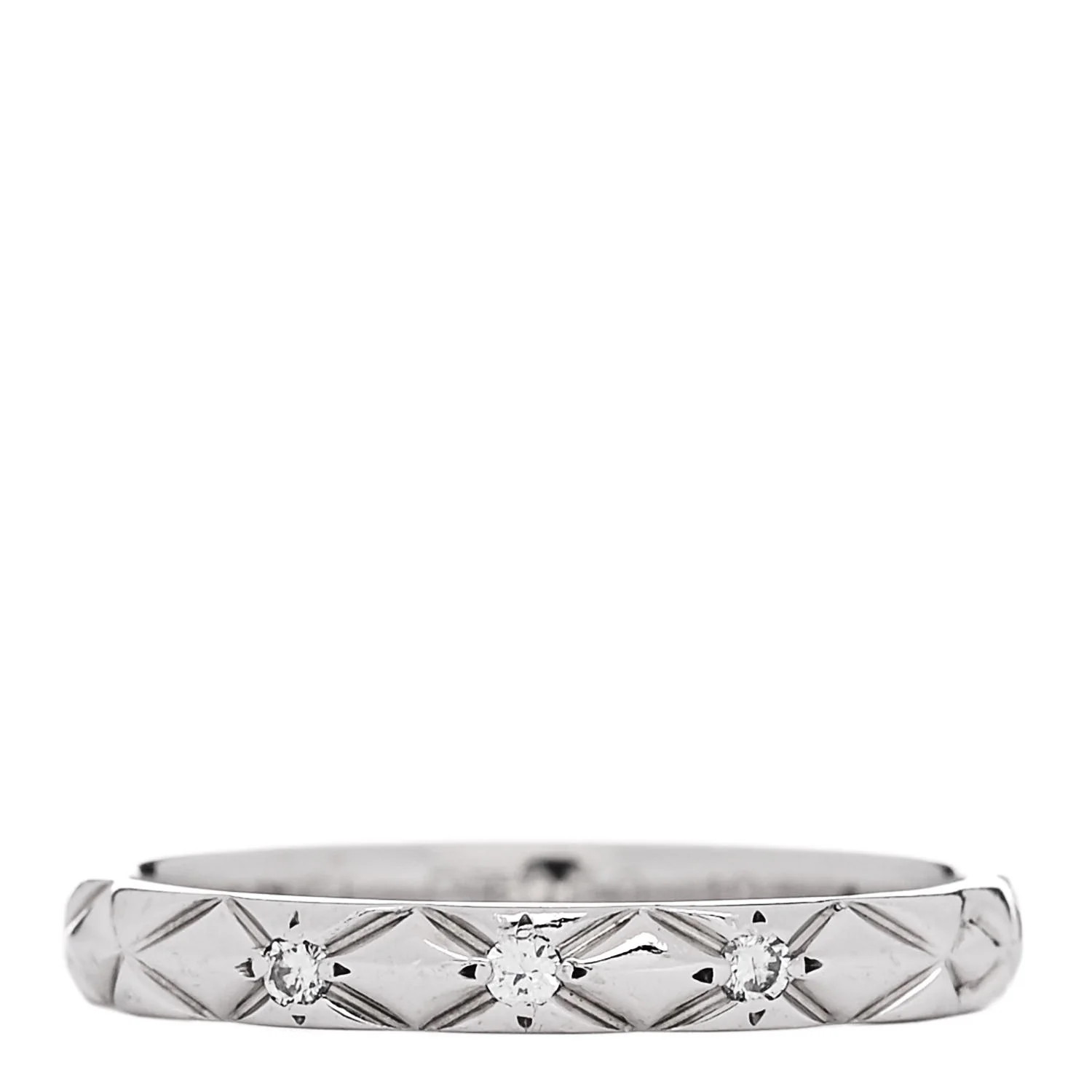 Platinum Diamond Mini Coco Crush Ring 51 5.75 | FASHIONPHILE (US)