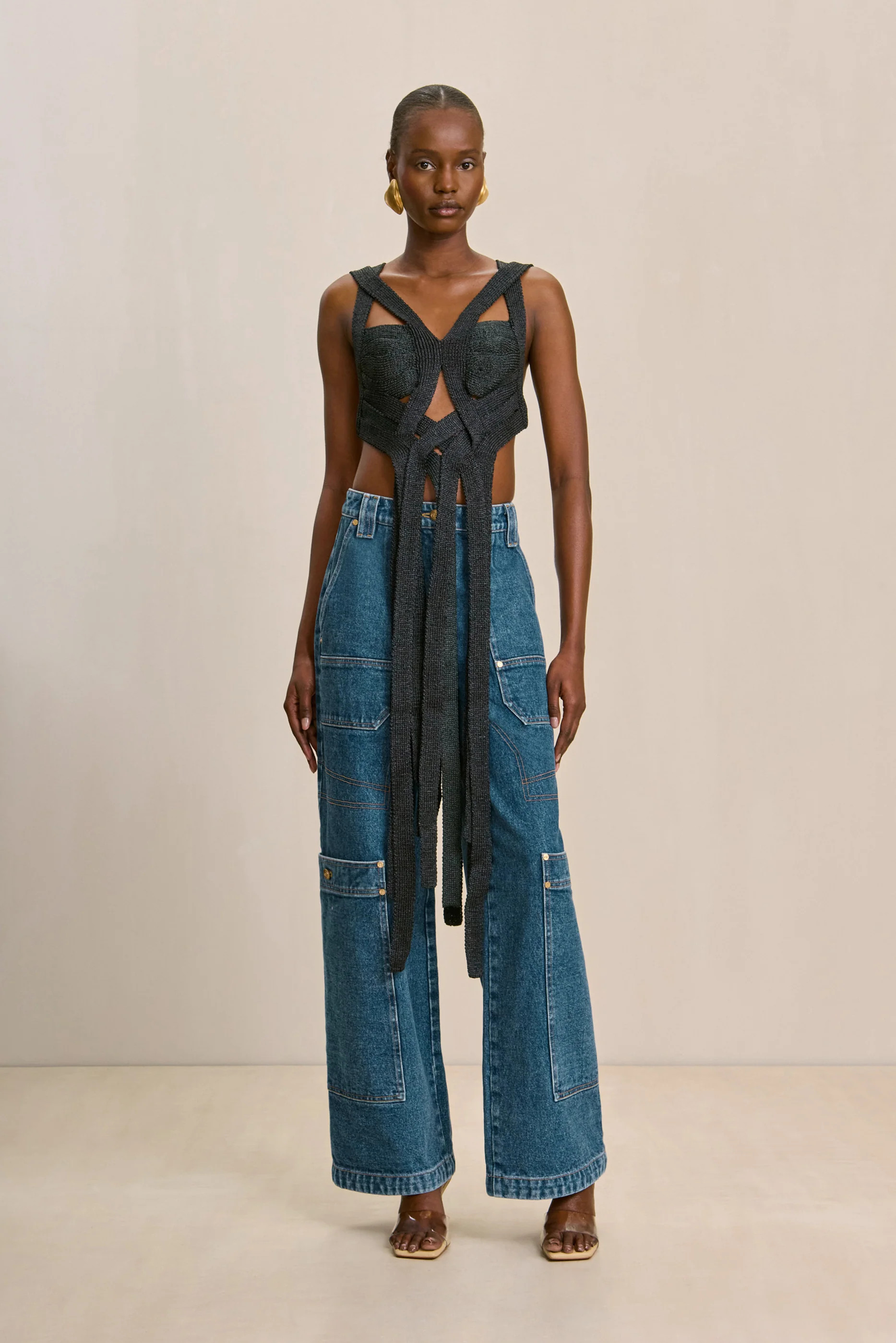 RIHANNA KNIT TOP - BLACK | Cult Gaia - US