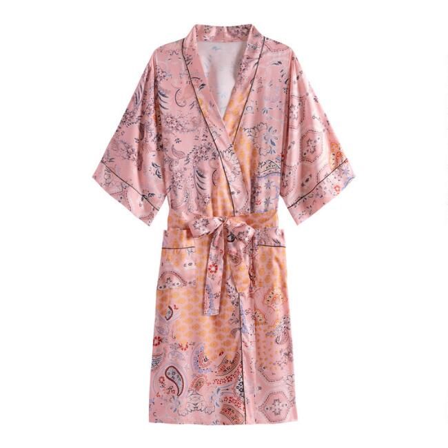 Multicolor Paisley Patchwork Robe | World Market