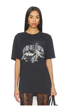 ANINE BING Walker Tee California in Vintage Black from Revolve.com | Revolve Clothing (Global)
