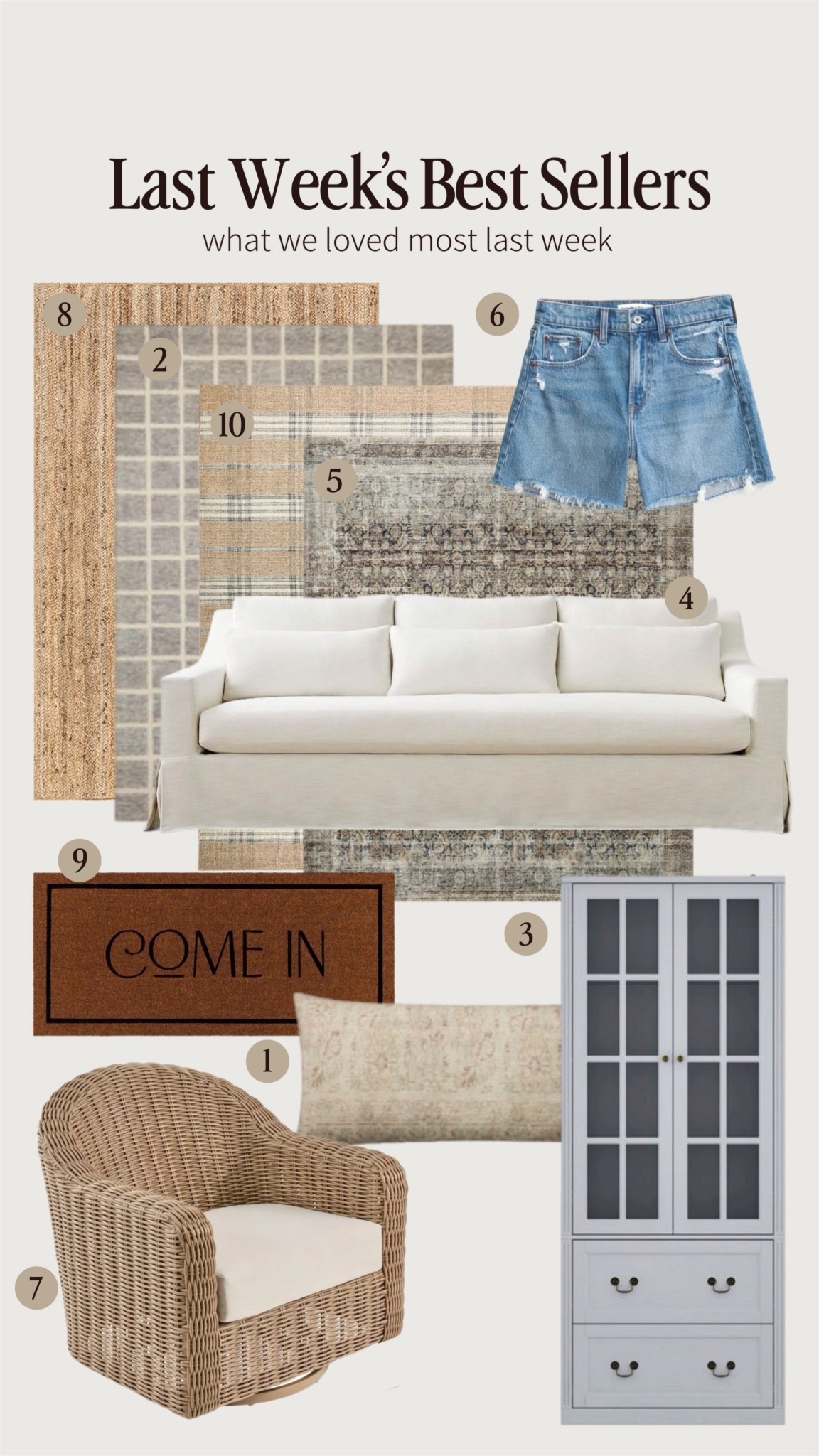 Last week’s most shopped pieces. Calling this one the week of the rug. I love that they all coordinate 😍

#LTKSaleAlert #LTKSeasonal #LTKHome