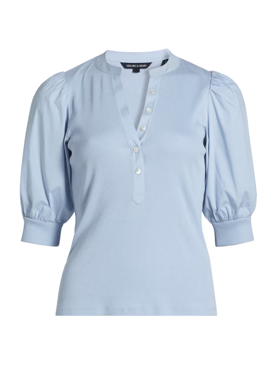 Coralee Puff-Sleeve Top | Saks Fifth Avenue