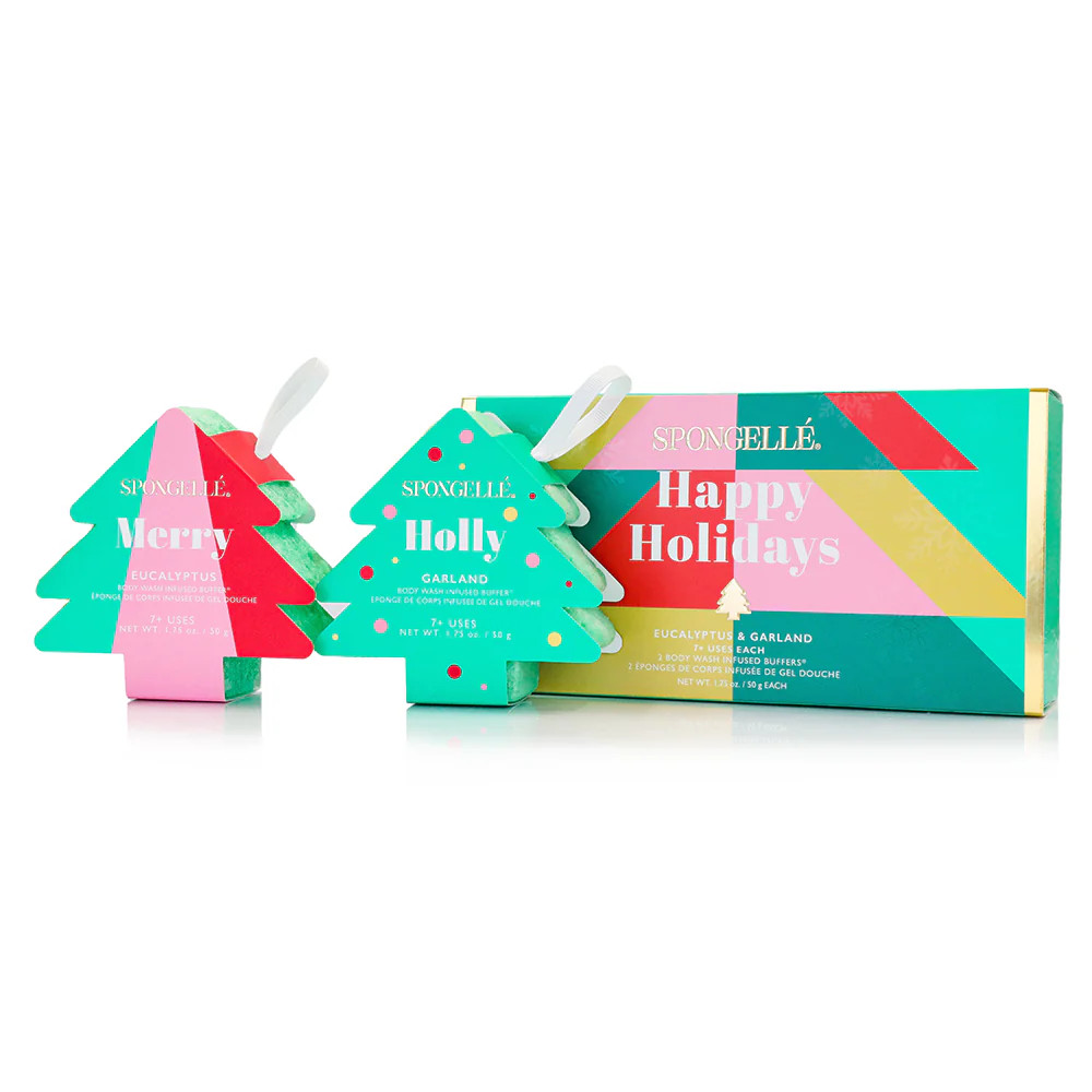 Happy Holidays | Holiday Tree Gift Set | Spongelle