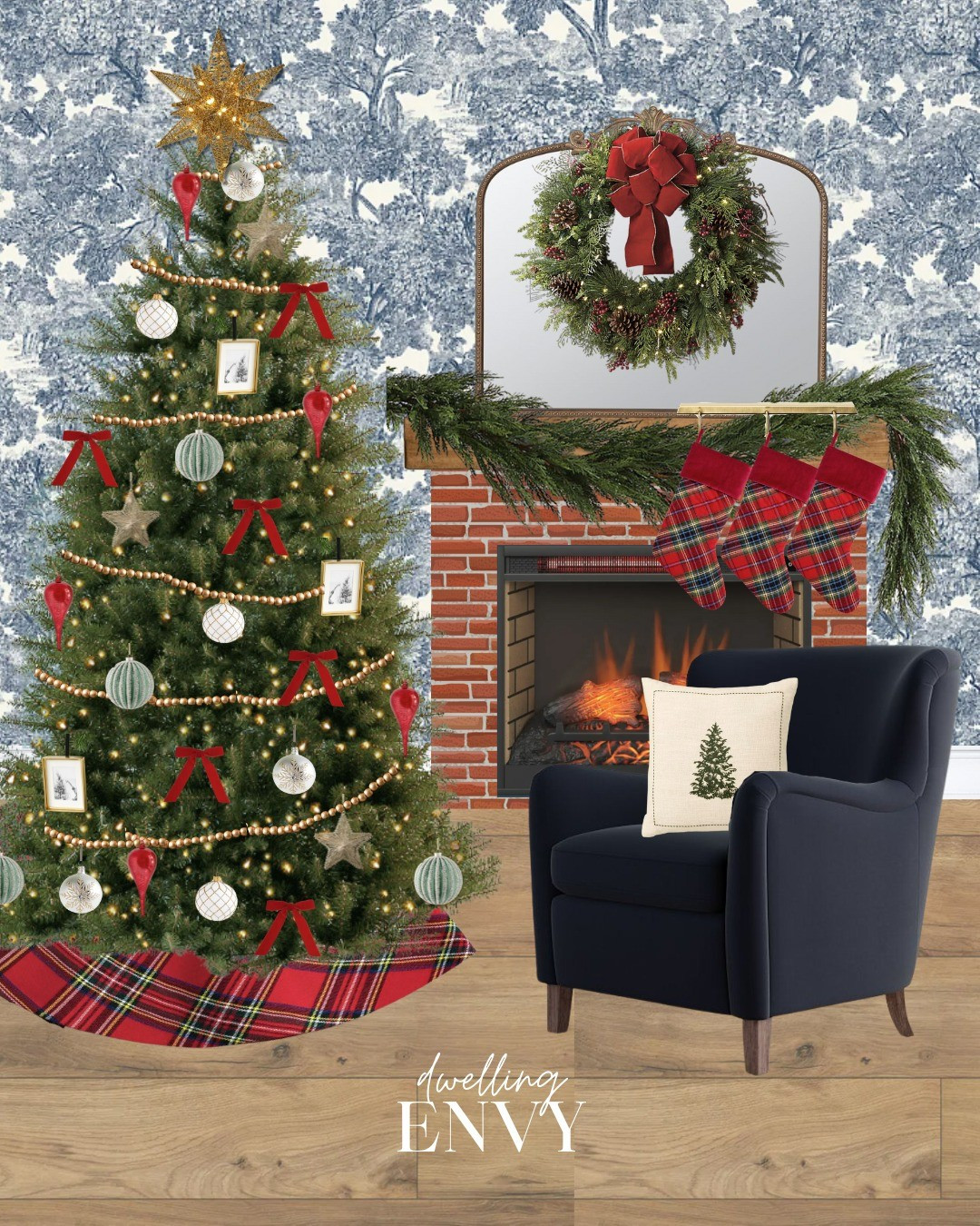Classical Christmas Holiday, Timeless Traditional Elements.  Red bows, classic plaid. Trim your home and tree with all the timeless style 

#LTKHoliday #LTKHome #LTKStyleTip