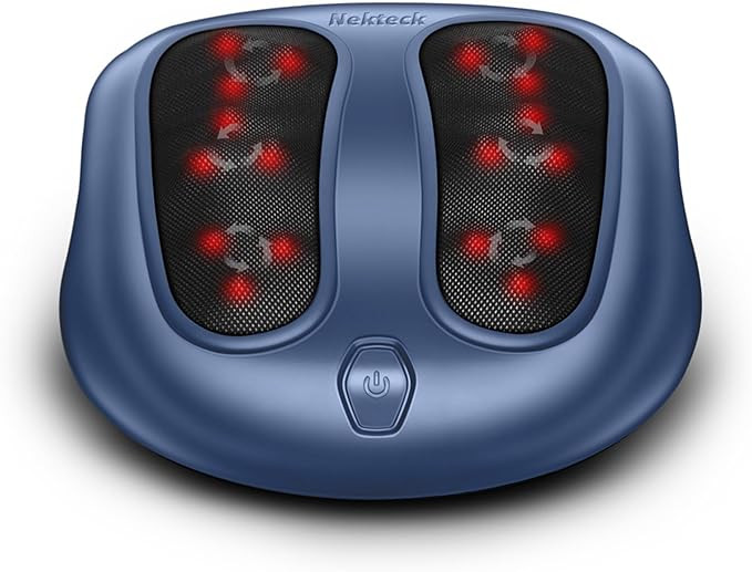 Nekteck Foot Massager with Heat, Shiatsu Foot Massager for Neuropathy, Plantar Fasciitis, Electri... | Amazon (US)