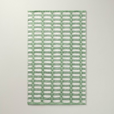 Indoor/Outdoor Handmade Area Rug Green/Natural - Hearth & Hand™ with Magnolia | Target