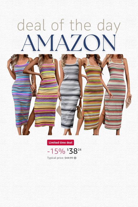 Striped body con bump friendly dress from Amazon!