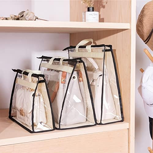 DOUBFIVSY 6 Pack Handbag Dust Bags, Transparent Handbag Storage Organizer Clear Purse Dust Cover for | Amazon (US)