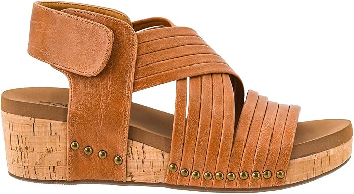 Corkys Footwear Good For You Womens Wedge Sandals – Stylish With a 2.5 Inch Heel, Cushioned EVA... | Amazon (US)