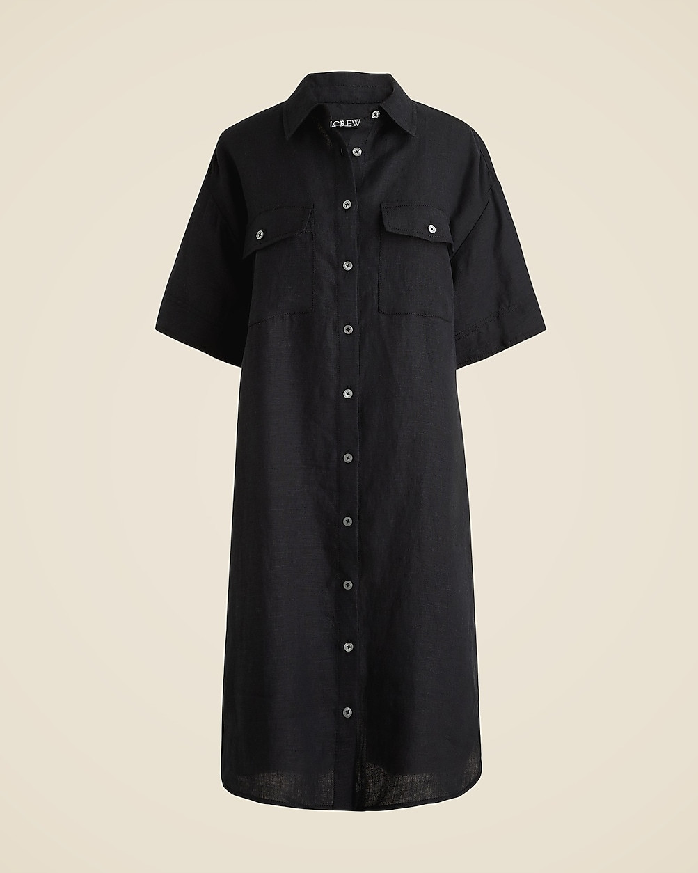 Utility shirtdress in linen | J. Crew US