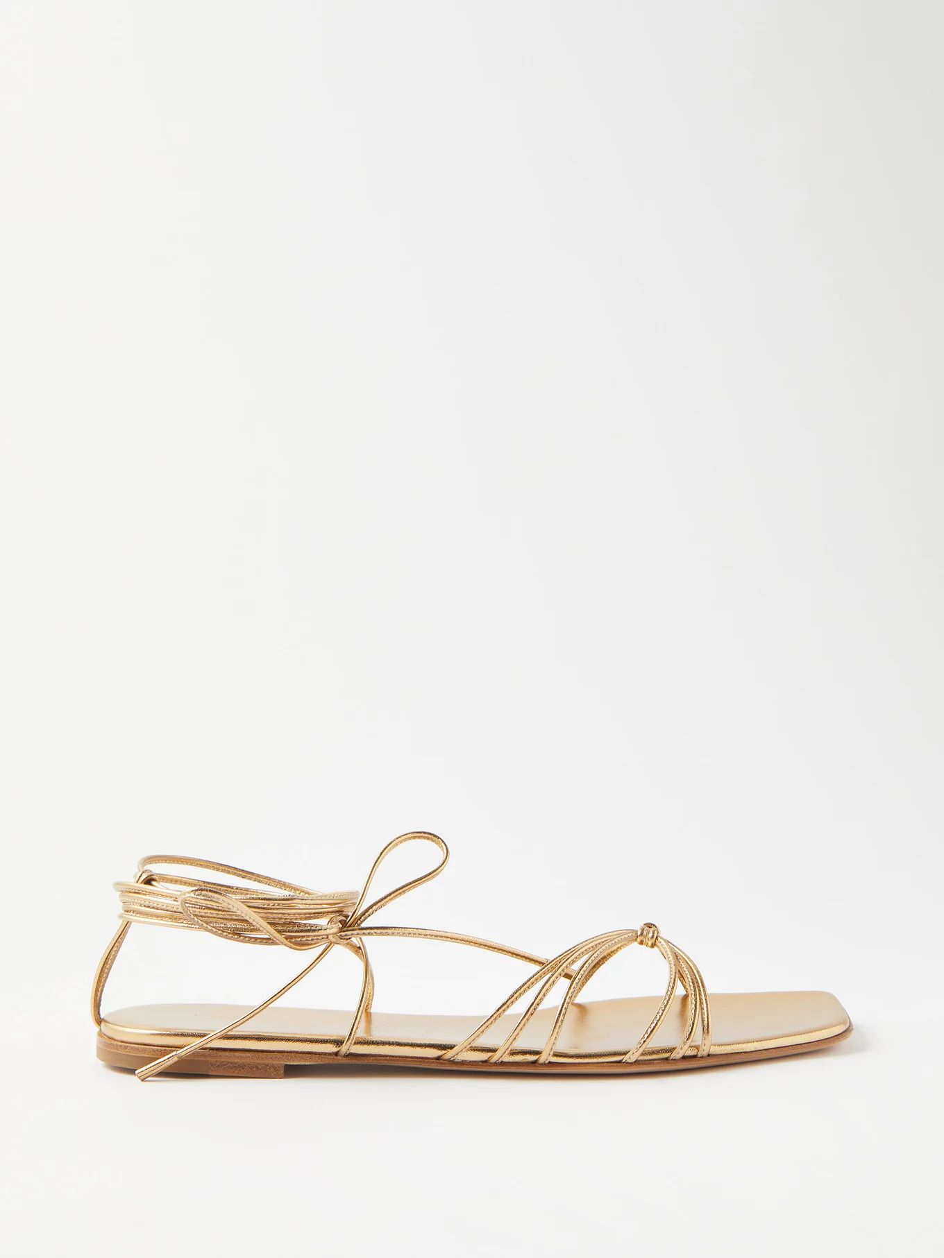 Sylvie lace-up leather flat sandals | Matches (US)