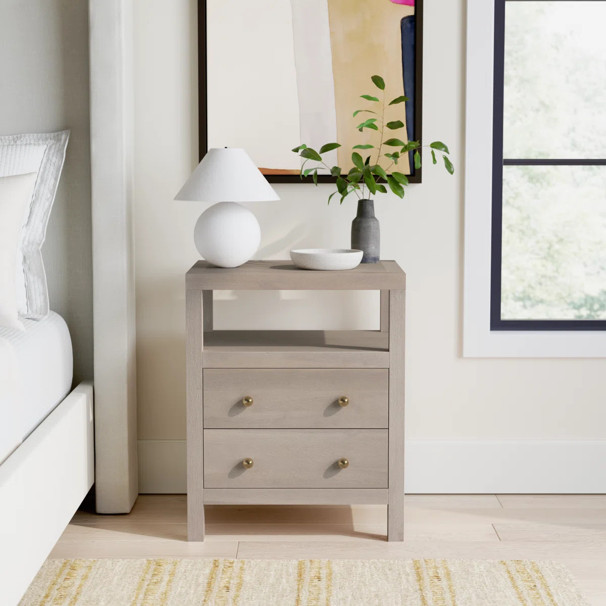 Celine 21" 2-Drawer Nightstand | Wayfair North America