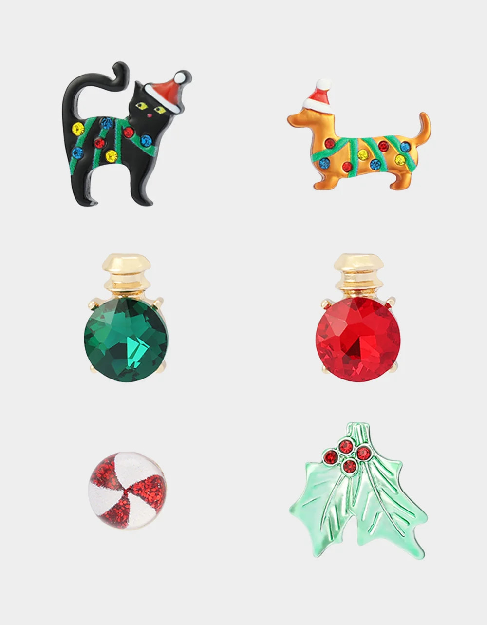 Xmas Stud Earring Set Multi | Betsey Johnson