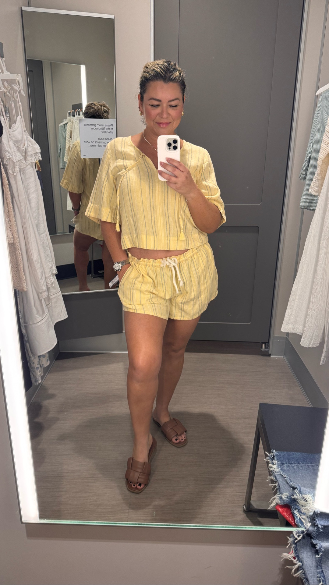 This is the perfect outfit for the beach—with your girls or solo time. Just to catch some rays, chill by the sand, or grab lunch and a cocktail. Tag your beach crew!”  ☀️🌊👙⛱️