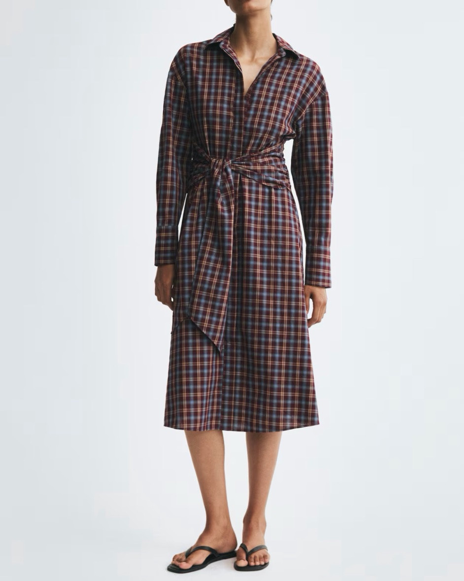 Plaid tie waist shirt dress

#LTKSeasonal