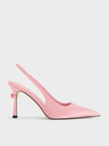 Brantley Bow Slingback Pumps
    
         - Pink | Charles & Keith US
