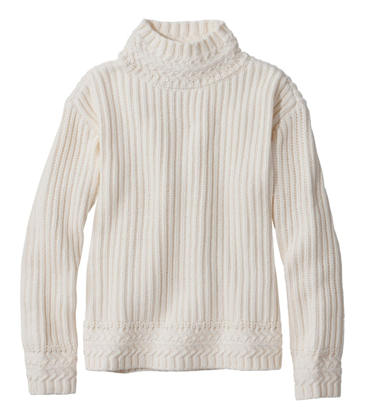 Women's Signature Original Cotton Ribbed Sweater, Mockneck | Sweaters at L.L.Bean | L.L. Bean