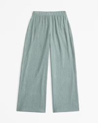 Women's Crinkle Textured Pull-On Pant | Women's New Arrivals | Abercrombie.com | Abercrombie & Fitch (US)