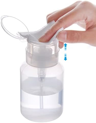 Biutee Cleaner Bottle Clear Bottle 1 PCS Push Down Empty Lockable Pump Dispenser Bottle for Nail ... | Amazon (US)