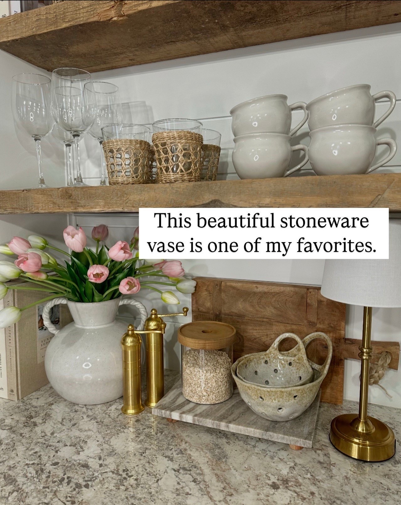 Amazon Countertop Decor Finds
Follow @farmtotablecreations on Instagram for daily home styling and decor finds.

This entire countertop setup is mostly Amazon, and it’s such an easy way to get that elevated, collected look for less. The stoneware vase is one of my favorite pieces — timeless, neutral, and perfect with fresh or faux stems. Paired with warm wood cutting boards, a marble riser, and simple kitchen accents, it creates a cozy, designer-inspired moment that works in every season.

#amazonfinds #amazonhome #amazondecor #kitchendecor #countertopstyling #vasedecor #neutralhome #kitchenstyling #shelfdecor #homedecorfinds #decorinspo #amazonmusthaves #kitchenaccent #marbletray #wooddecor

#LTKSaleAlert #LTKHome