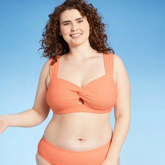 Juniors' Textured Twist-Front Bralette Bikini Top - Xhilaration™ | Target