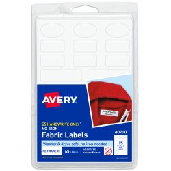 Avery® No-Iron Clothing Labels, 40700, White, Pack Of 45
				
		        		












	
			
			... | Office Depot and OfficeMax 