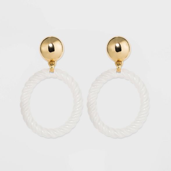 SUGARFIX by BaubleBar Gold Stud Beaded Hoop Earrings | Target