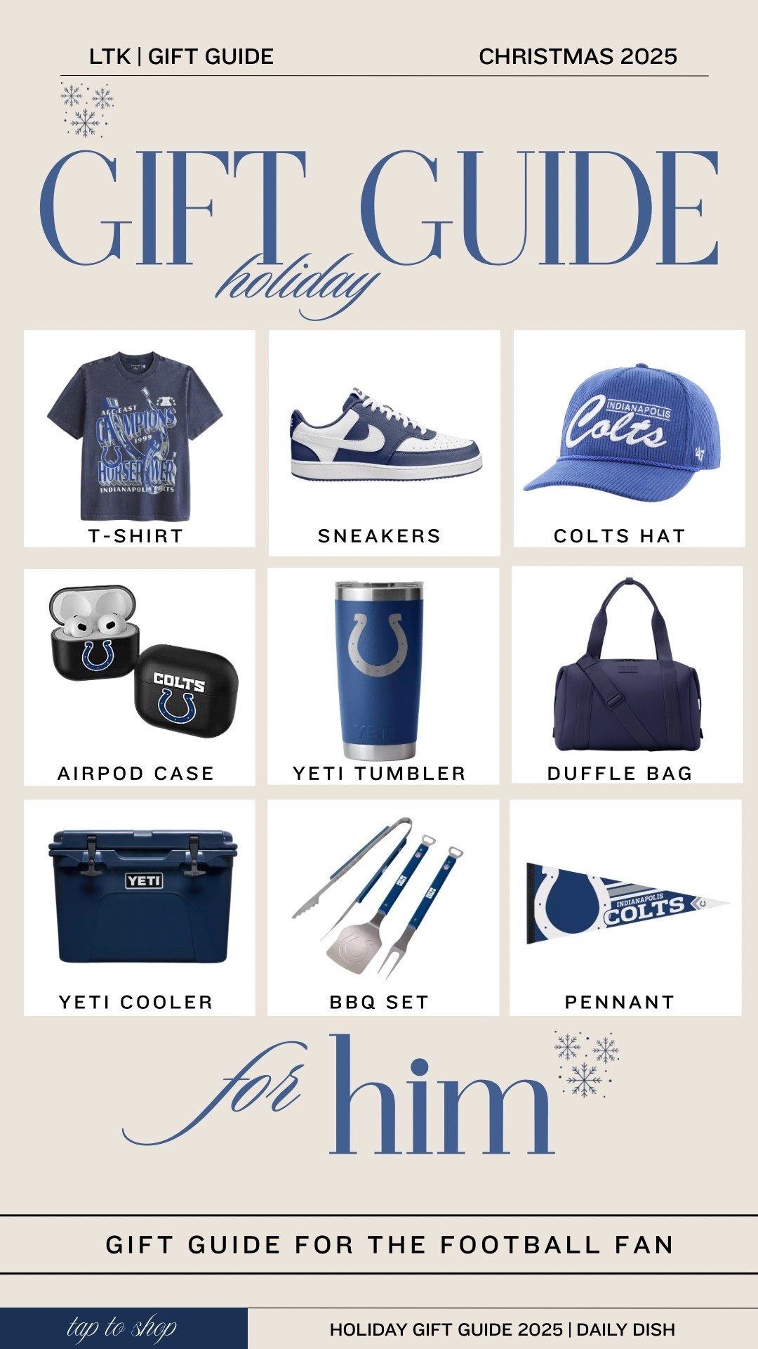 Gift guide for him. The football fan. Colts football  

#LTKActive #LTKGiftGuide #LTKSeasonal