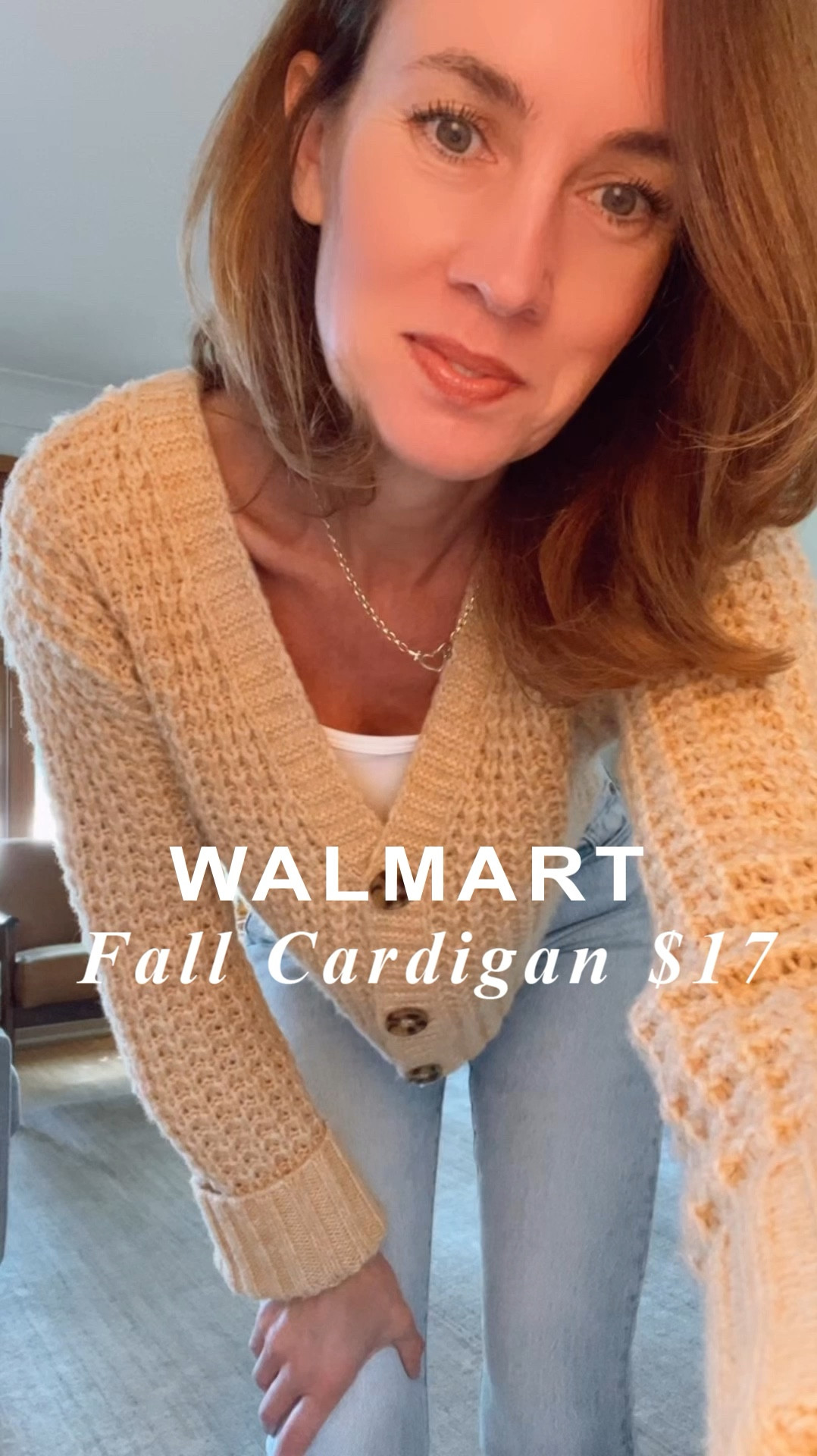 My new cozy fall cardigan from Walmart for under $20 - with my Levi's Wedgie straight 501 jeans - suede ankle boots from Steve Madden. #walmartfashion #walmart #levis #over40style #over50style

#LTKFindsUnder50 #LTKOver40 #LTKVideo