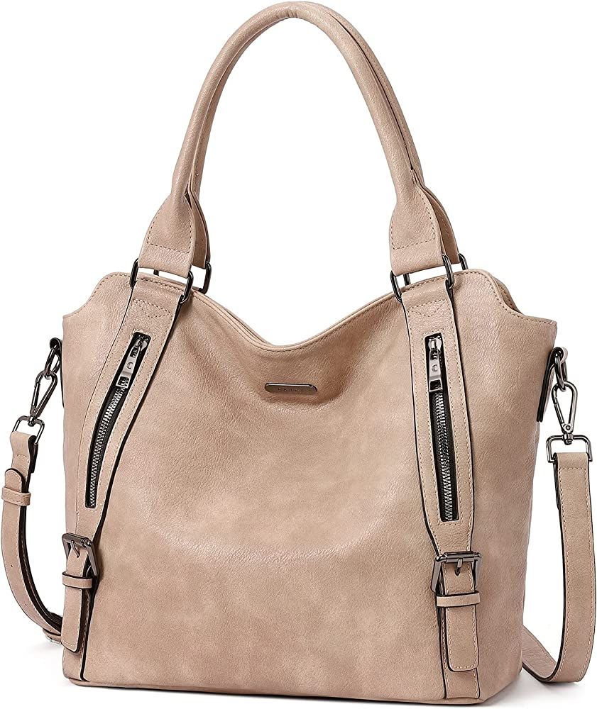 CLUCI Hobo Bags for Women Vegan Leather Handbags Large Ladies Purse Tote Shoulder Bag | Amazon (US)
