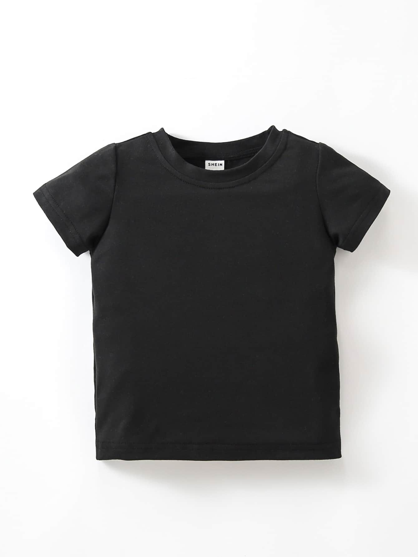 Baby Round Neck Solid Tee
   SKU: sa2202233111132165      
          (284 Reviews)
            US... | SHEIN