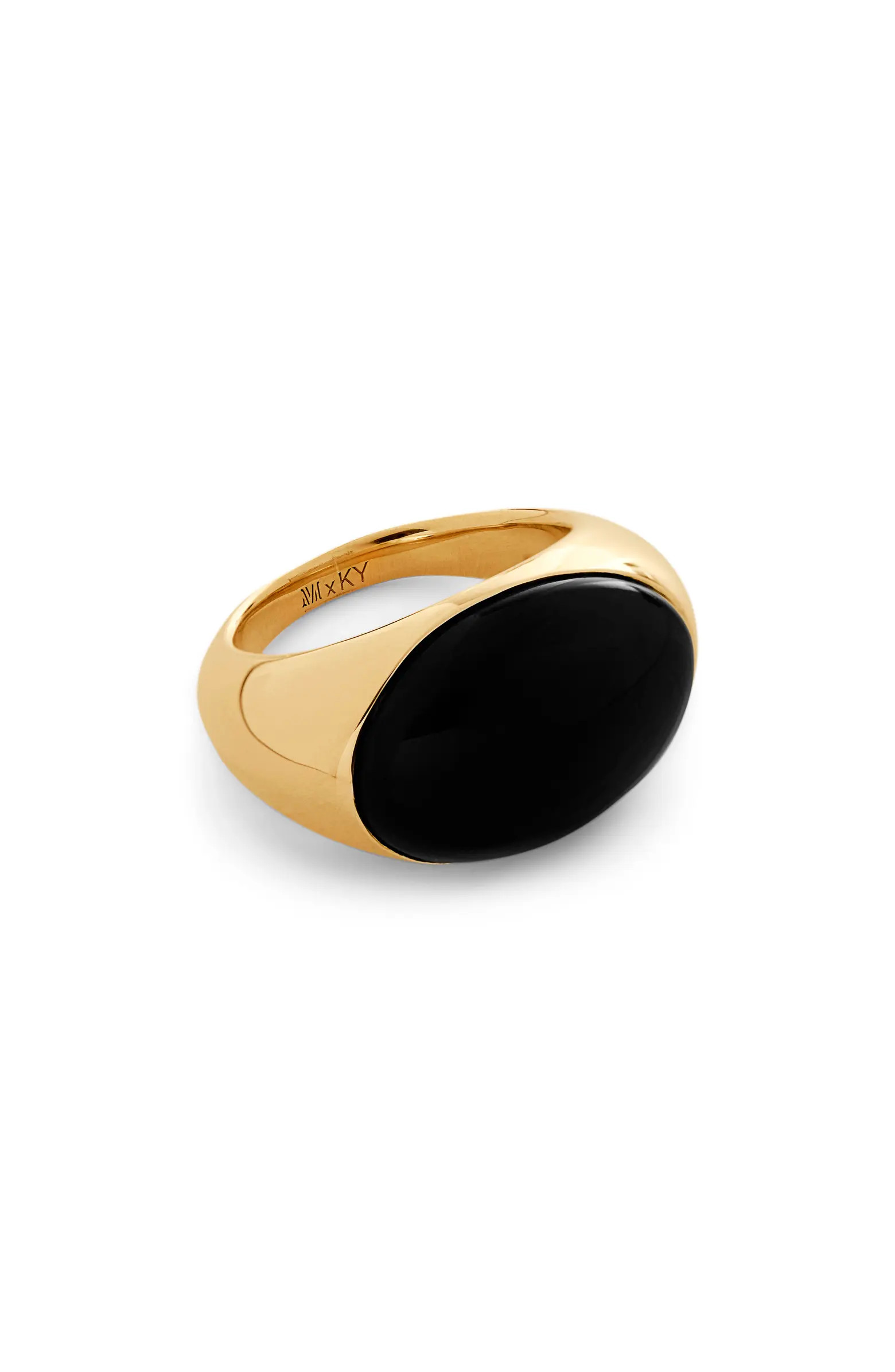 Monica Vinader x Kate Young Onyx Dome Ring | Nordstrom | Nordstrom