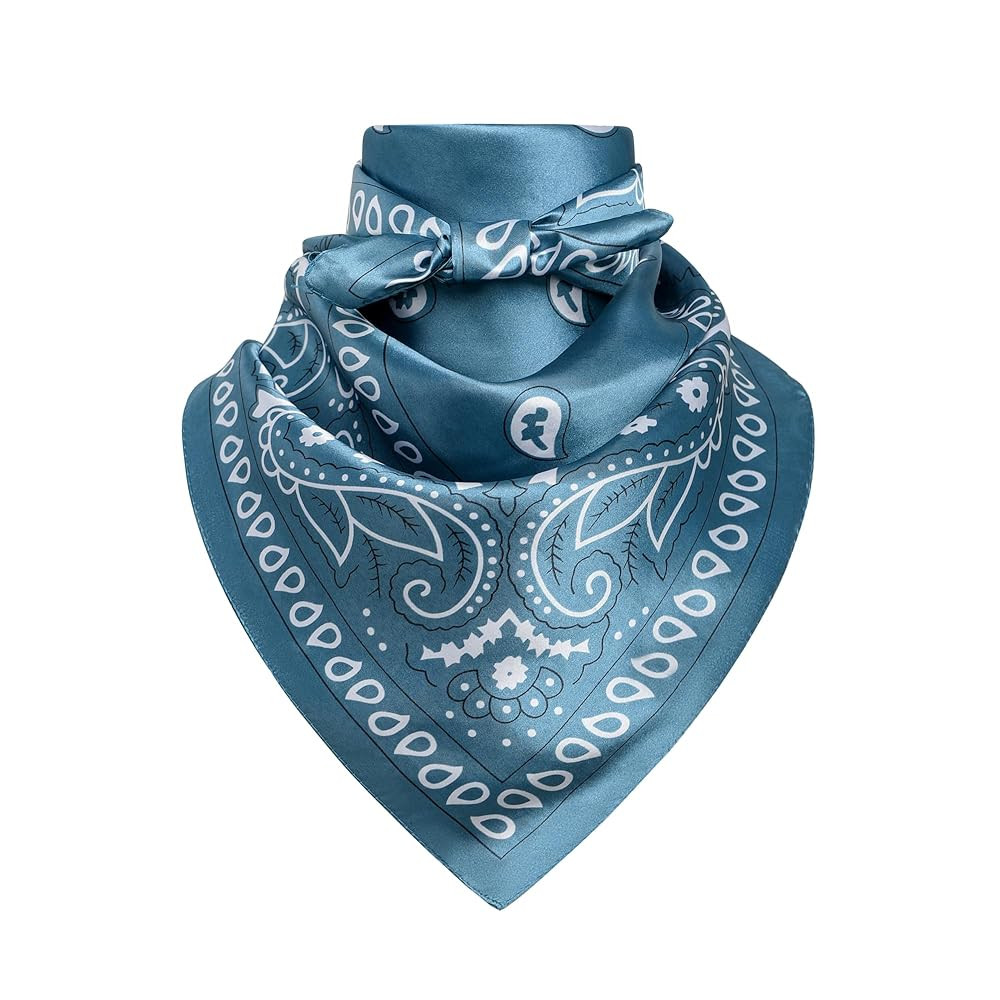 35" Men's Cowboy Scarf - Oversized Western Bandana Neckwear, Large Square Scarf with Gift Packagi... | Amazon (US)