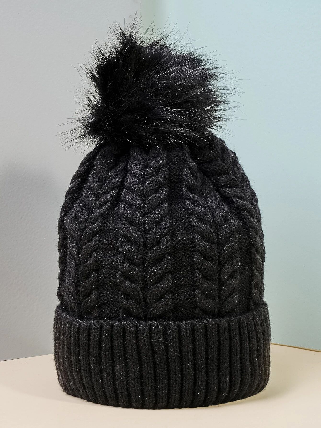 Pom Pom Decor Knitted Hat | SHEIN