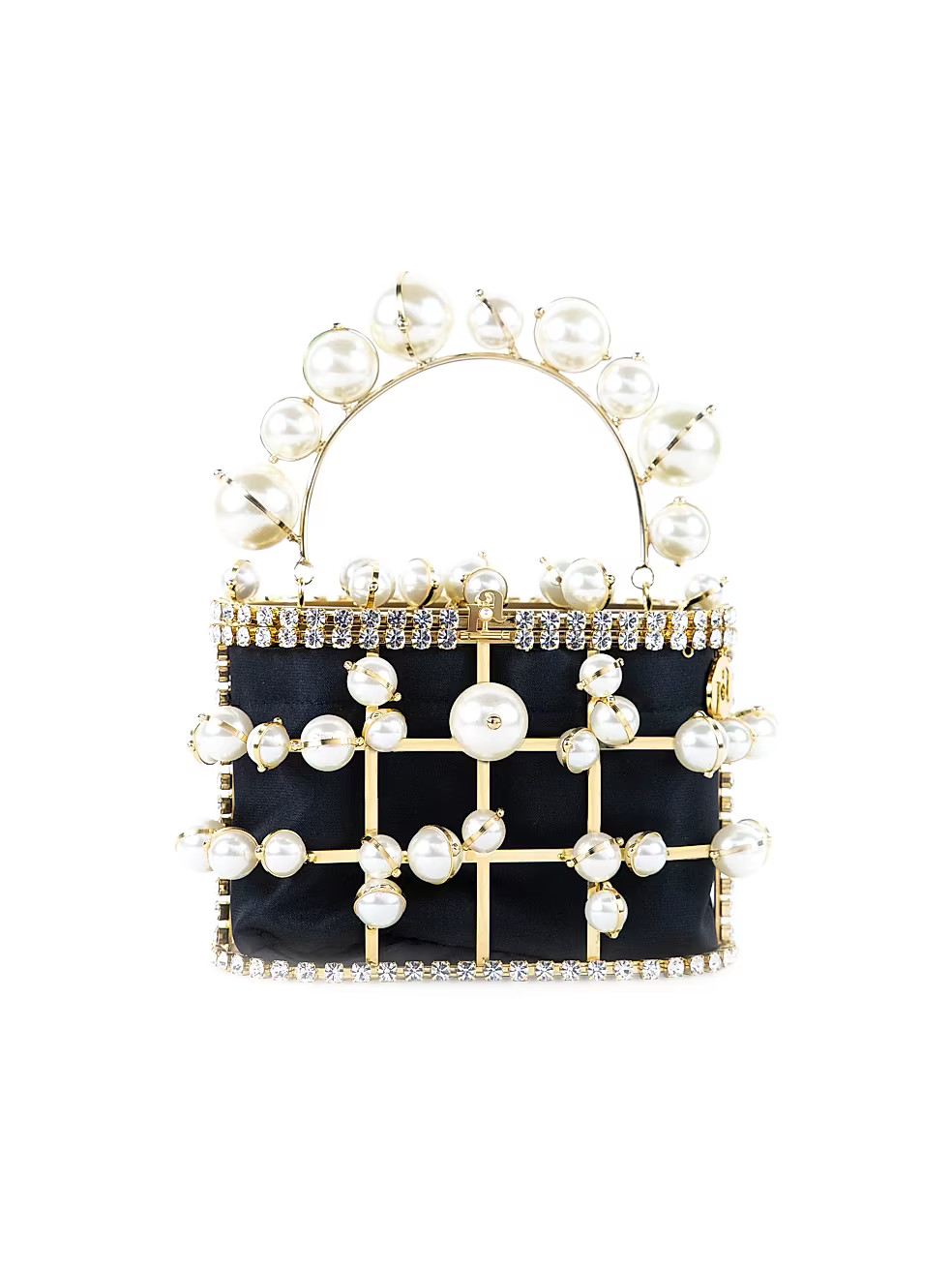 Rosantica Holli Explosion Faux Pearl-Embellished Top Handle Bag | Saks Fifth Avenue