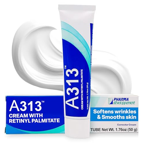 A313 French Pharmacy Vitamin A (Retinoids) Lightweight Face Cream for Anti-Aging, Reduce Wrinkles, Prevents Acne Breakouts, and Hyperpigmentation - Skincare for Smooth, Radiant Skin - 50g Cream | Amazon (US)