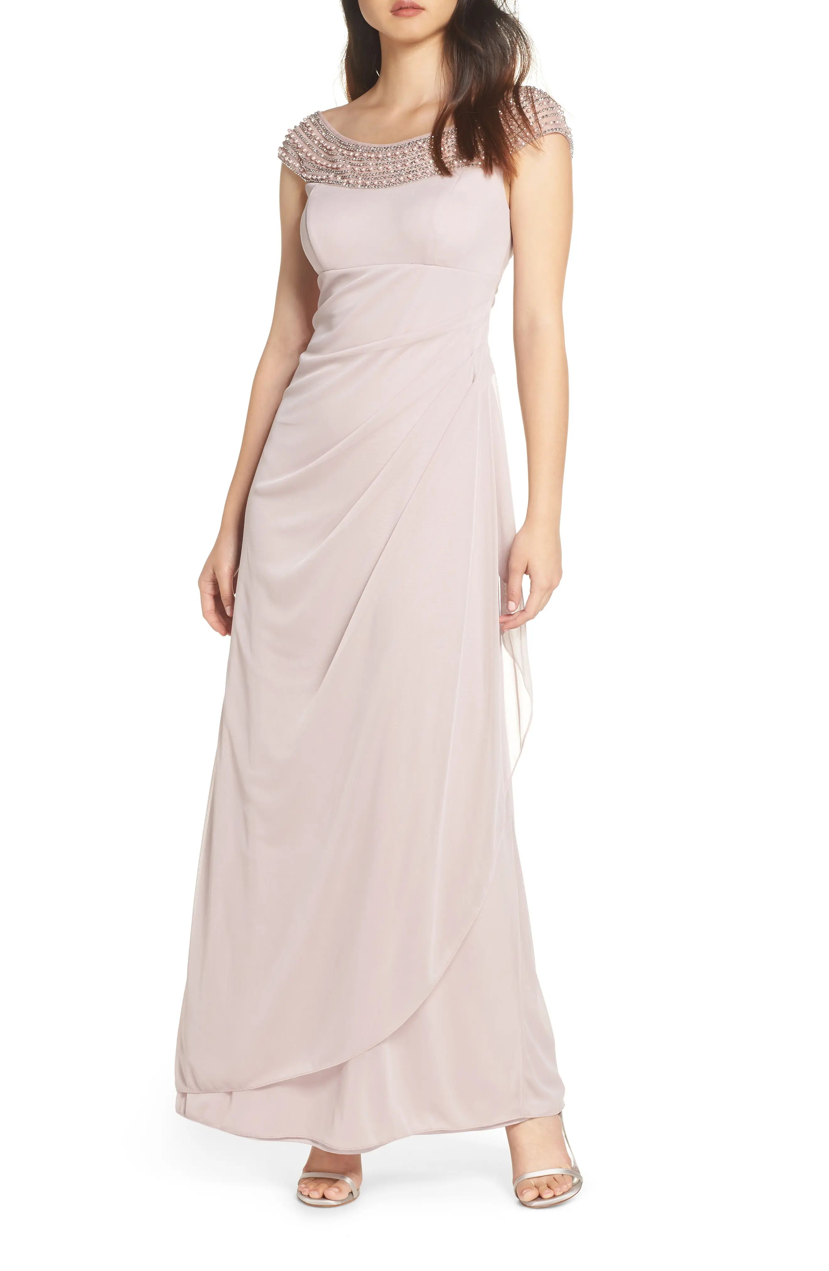 Xscape Bead Embellished Gown (Regular & Petite) | Nordstrom