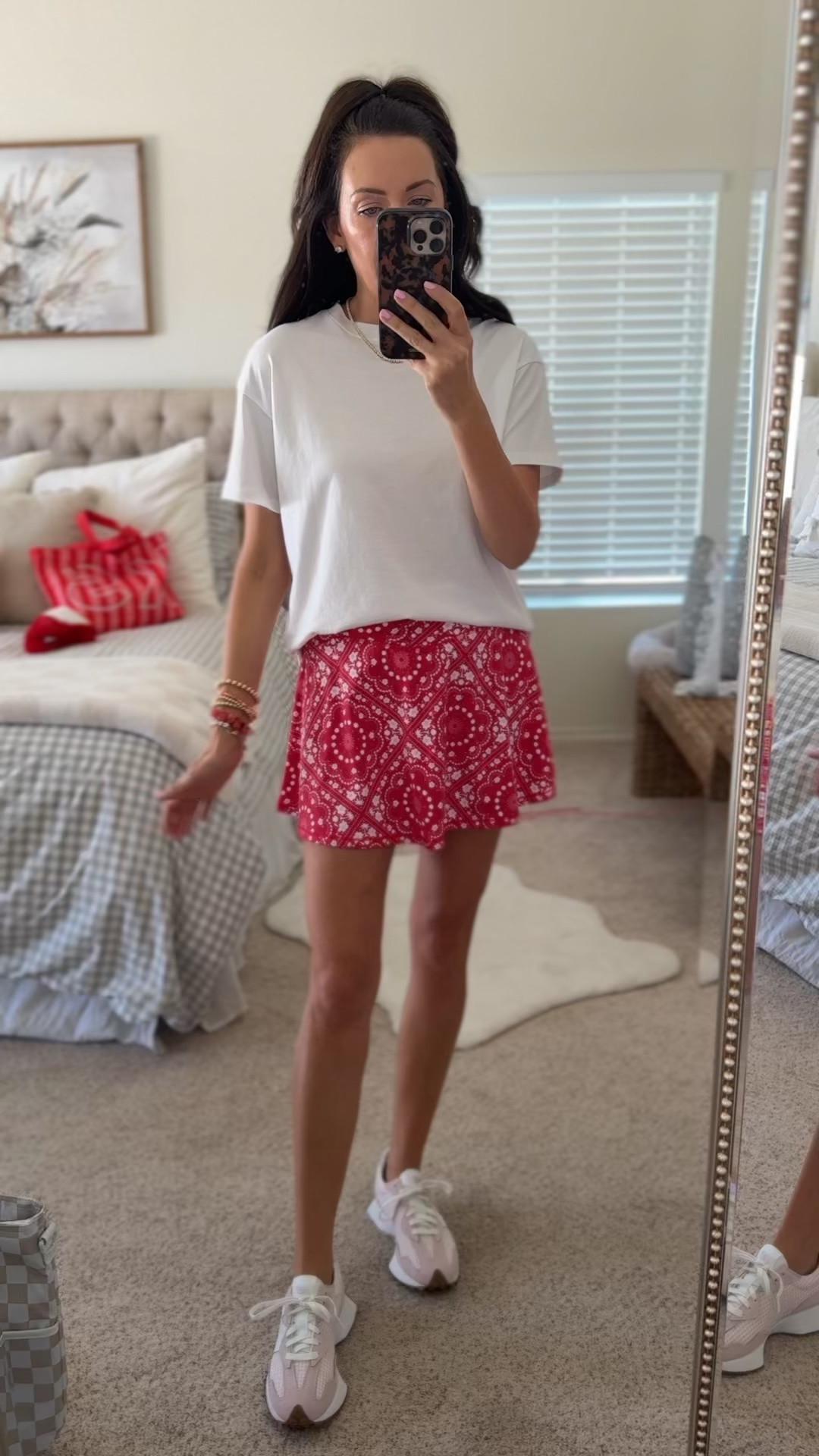 Xs small tee
Skort on sale—only $22! Wearing a small
Gingham sneakers run tts

#LTKootd #LTKSeasonal #LTKSaleAlert