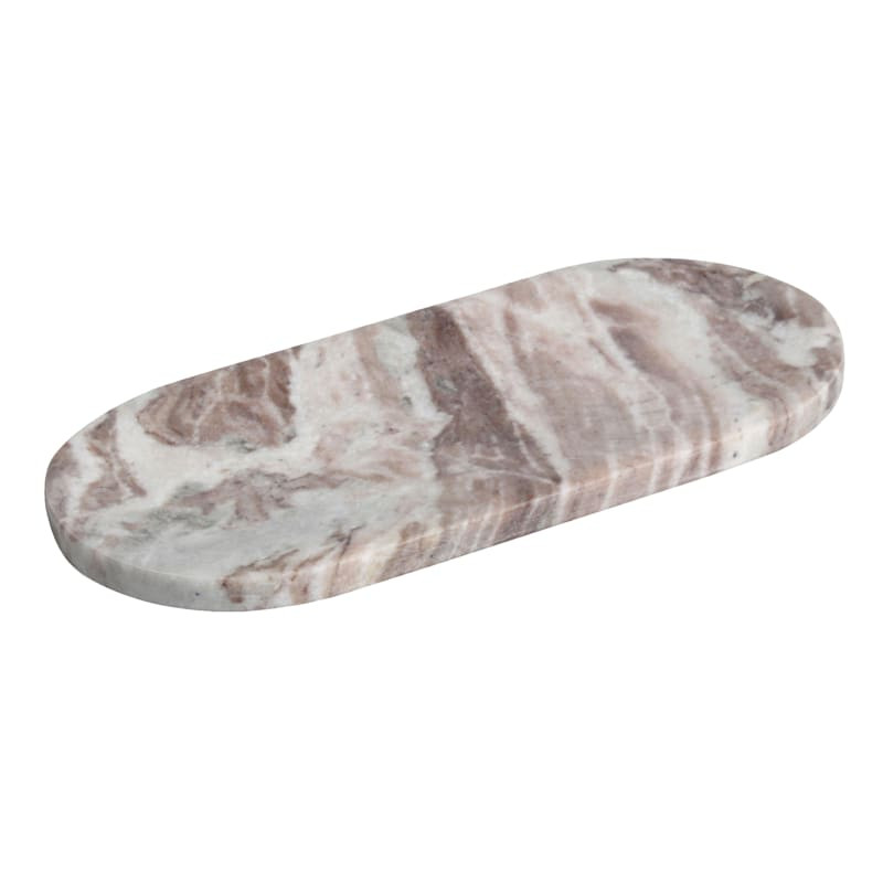 Brown Marble Trinket Tray, 12" | At Home