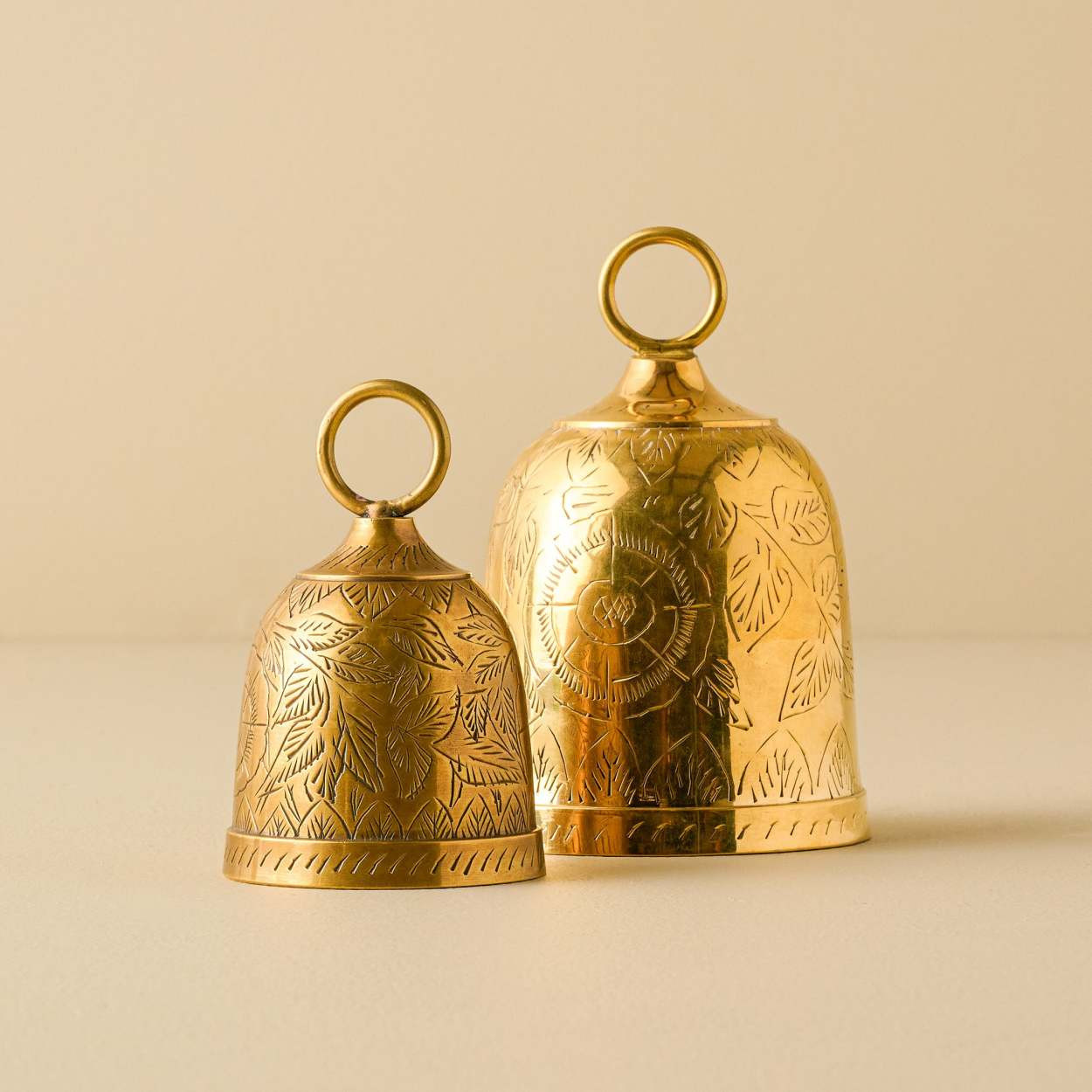 Gigi Etched Brass Bell | Magnolia