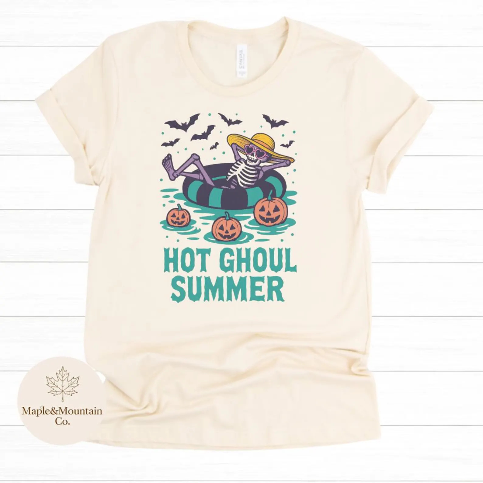 Hot Ghoul Summer, Summerween skeleton, Halloween shirt women, Skull Halloween Summer Shirt | Etsy (Global)